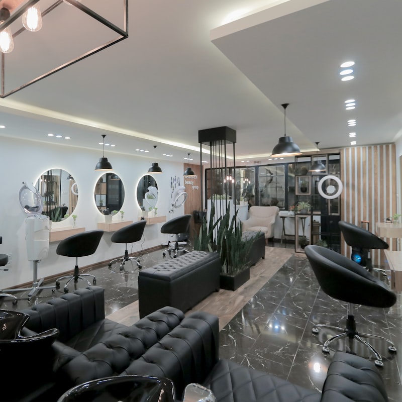Salon seating and styling stations
